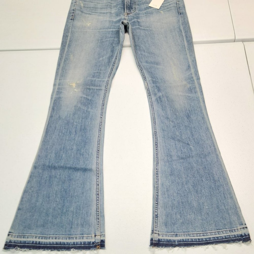 NEW Women's Citizens of Humanity DREW Flip Flop Flare Blue Stretch Jeans size 28